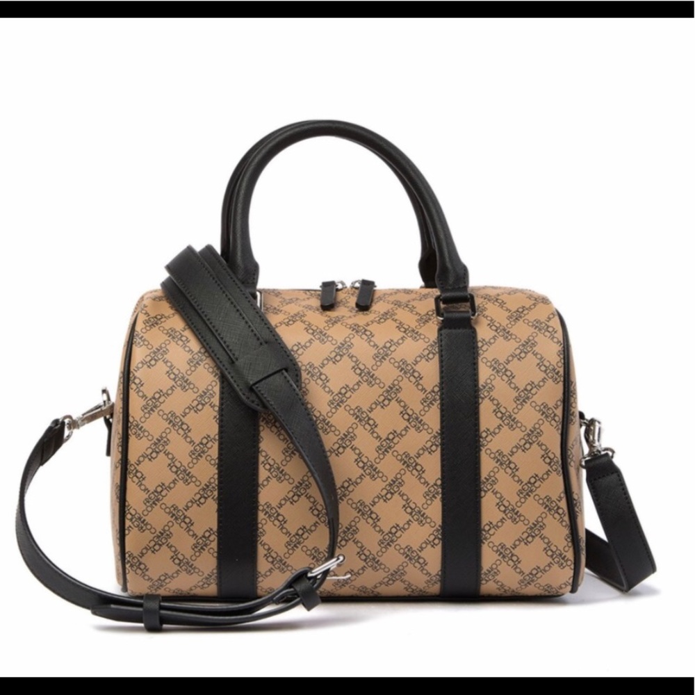 French Connection Marin Speedy Satchel Dark Camel